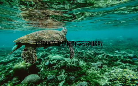 运输环节更是把鲜字玩到极致