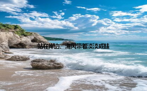 站在岸边, 海风带着淡淡咸味