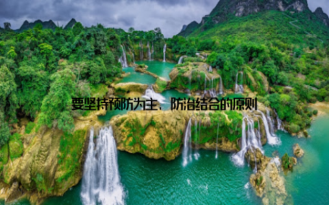 要坚持预防为主, 防治结合的原则