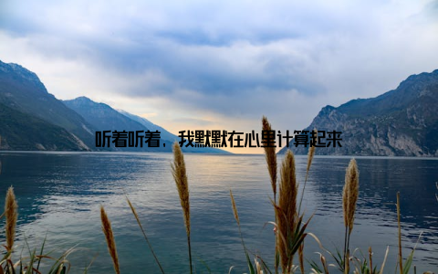 听着听着, 我默默在心里计算起来