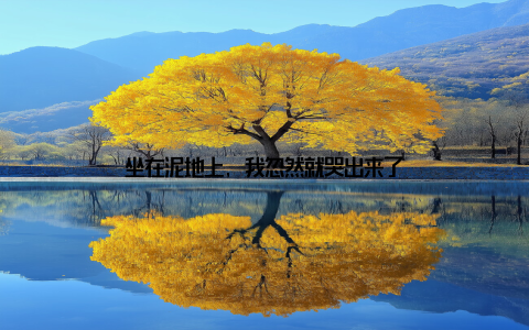 坐在泥地上, 我忽然就哭出来了