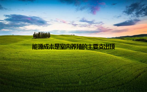 能源成本是室内养殖的主要支出项