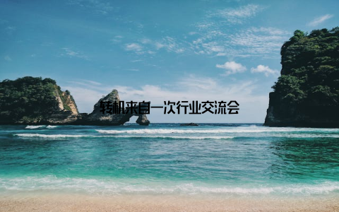 转机来自一次行业交流会