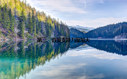 第三, 政策支持力度加大