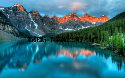 重视预防, 别等到鱼生病了才治疗